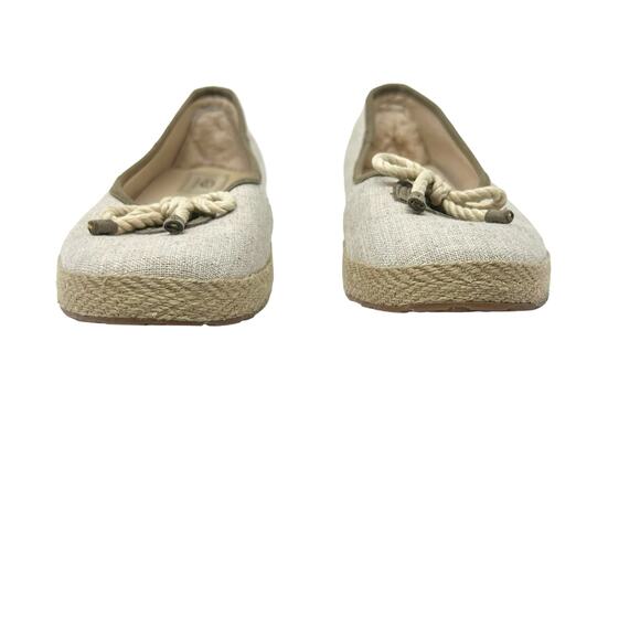 Ugg Espadrille Ballet Flat Cream Size y - Picture 3 of 8